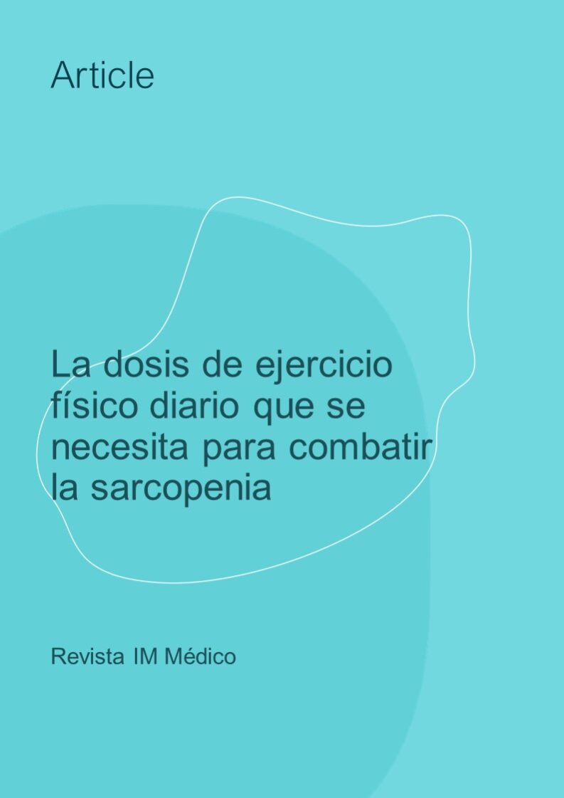 La dosis de ejercicio físico diario que se necesita para combatir la sarcopenia